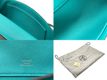 Load image into Gallery viewer, 新品同様 HERMES エルメス KELLY CUT ケリーカット ハンドバッグ ヴォースイフト ブルーパオン シルバー金具 X刻印 中古 4b011170