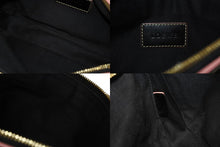 Load image into Gallery viewer, LOWVE ロエベ ハンドバッグ カラー ポーチ 総柄 ブラック 美品 中古 4b011258