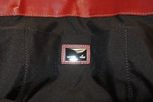 Load image into Gallery viewer, FENDI フェンディ トートバッグ 8BH046 ズッカ柄 総柄 キャンバス レザー レッド ブラウン シルバー金具 美品 中古 4b011393