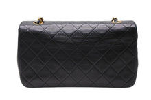 画像をギャラリービューアに読み込む, CHANEL シャネル フルフラップ Sチェーンショルダーバッグ 1番台 ココマーク ラムスキン ブラック ゴールド金具 美品 中古 4b011813