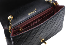 画像をギャラリービューアに読み込む, CHANEL シャネル フルフラップ Sチェーンショルダーバッグ 1番台 ココマーク ラムスキン ブラック ゴールド金具 美品 中古 4b011813