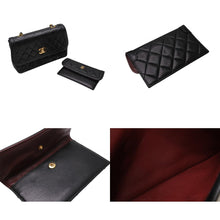 Load image into Gallery viewer, CHANEL シャネル Sフラップ Sチェーンショルダーバッグ 1番台 ココマーク ラムスキン ブラック ゴールド金具 美品 中古 4b011814