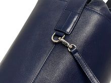 Load image into Gallery viewer, JIL SANDER ジルサンダー ハンドバッグ 巾着 ネイビー 美品 中古 4b011239