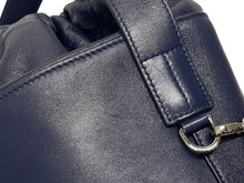 Load image into Gallery viewer, JIL SANDER ジルサンダー ハンドバッグ 巾着 ネイビー 美品 中古 4b011239