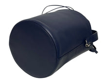 Load image into Gallery viewer, JIL SANDER ジルサンダー ハンドバッグ 巾着 ネイビー 美品 中古 4b011239
