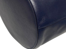 Load image into Gallery viewer, JIL SANDER ジルサンダー ハンドバッグ 巾着 ネイビー 美品 中古 4b011239