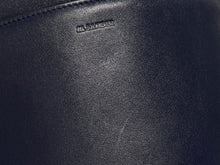 Load image into Gallery viewer, JIL SANDER ジルサンダー ハンドバッグ 巾着 ネイビー 美品 中古 4b011239