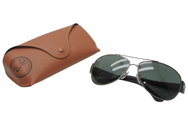 Ray-Ban レイバン ティアドロップ サングラス アイウェア RB3467 004/71 サイズ63□13 125 ブラック 美品 中古 4b011531