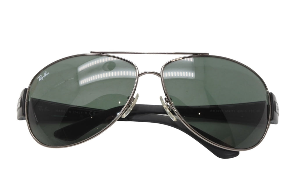 Ray-Ban レイバン ティアドロップ サングラス アイウェア RB3467 004/71 サイズ63□13 125 ブラック 美品 中古 4b011531