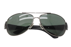 Ray-Ban レイバン ティアドロップ サングラス アイウェア RB3467 004/71 サイズ63□13 125 ブラック 美品 中古 4b011531
