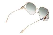 Load image into Gallery viewer, 極美品 GUCCI グッチ サングラス アイウェア GG0225S 004 サイズ63□17-130 ゴールド グリーンレンズ 中古 4b011792