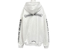 Load image into Gallery viewer, CHROME HEARTS クロムハーツ Zip Up Hoodie ジップアップパーカー バックスクロールラベル white ホワイト サイズL 美品 中古 4b011704
