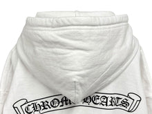 Load image into Gallery viewer, CHROME HEARTS クロムハーツ Zip Up Hoodie ジップアップパーカー バックスクロールラベル white ホワイト サイズL 美品 中古 4b011704