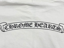 Load image into Gallery viewer, CHROME HEARTS クロムハーツ Zip Up Hoodie ジップアップパーカー バックスクロールラベル white ホワイト サイズL 美品 中古 4b011704