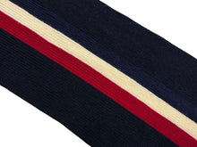 Load image into Gallery viewer, Moncler モンクレール ウール カシミヤ ブレンド ニット&amp;マフラー ロゴ ネイビー 美品 中古 4b011542