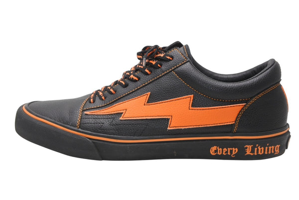 RevengeStorm×Vlone リベンジストーム ヴイローン スニーカー ブラック オレンジ 合成皮革 サイズ 13 中古 良品 4b012018