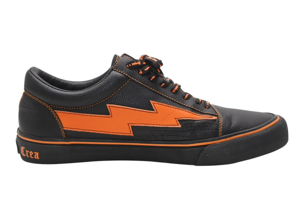 RevengeStorm×Vlone リベンジストーム ヴイローン スニーカー ブラック オレンジ 合成皮革 サイズ 13 中古 良品 4b012018