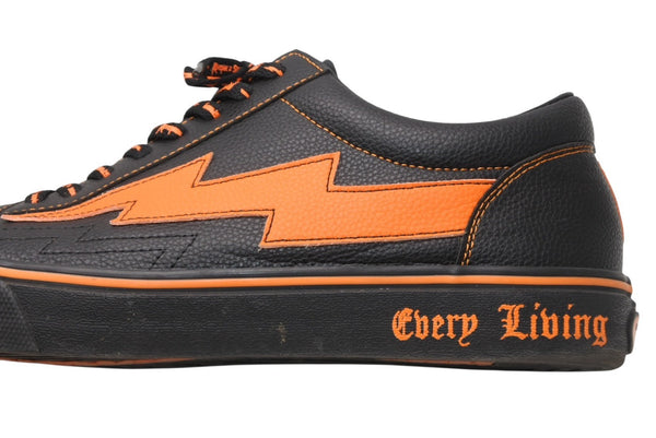 RevengeStorm×Vlone リベンジストーム ヴイローン スニーカー ブラック オレンジ 合成皮革 サイズ 13 中古 良品 4b012018