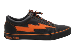 RevengeStorm×Vlone リベンジストーム ヴイローン スニーカー ブラック オレンジ 合成皮革 サイズ 13 中古 良品 4b012018