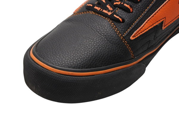 RevengeStorm×Vlone リベンジストーム ヴイローン スニーカー ブラック オレンジ 合成皮革 サイズ 13 中古 良品 4b012018