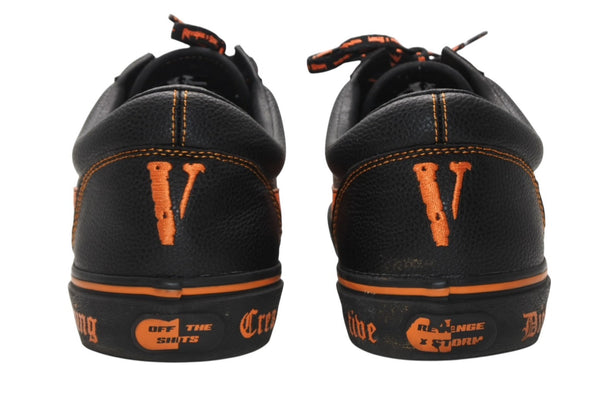 RevengeStorm×Vlone リベンジストーム ヴイローン スニーカー ブラック オレンジ 合成皮革 サイズ 13 中古 良品 4b012018