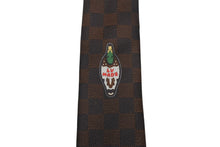 Load image into Gallery viewer, 新品未使用 LOUIS VUITTON ルイヴィトン LV MADE ネクタイ NIGO ダックモチーフ シルク ブラウン 中古 4b012041