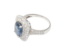 Load image into Gallery viewer, 新品同様 ノーブランド サファイヤ 3.275ct ダイヤモンド1.09ct リング 重量約6.2g PT950 サイズ11 約11号 中古 4b012479