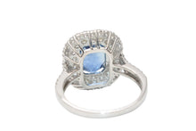 Load image into Gallery viewer, 新品同様 ノーブランド サファイヤ 3.275ct ダイヤモンド1.09ct リング 重量約6.2g PT950 サイズ11 約11号 中古 4b012479