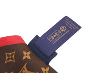 Load image into Gallery viewer, 極美品 LOUIS VUITTON ルイヴィトン LV×TMバンドーBB 村上隆 スカーフ シルク ブラウン レッド M96085 中古 4b012045