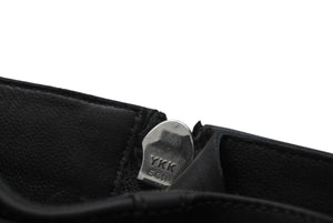 極美品 HERMES エルメス オマージュ ショートブーツ サイドジップ Hロゴ レザー ブラック シルバー金具 サイズ37 中古 4b012343