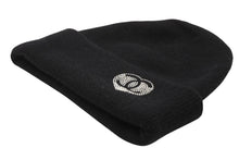 Load image into Gallery viewer, 新品未使用 CHANEL シャネル ニットキャップ ココマーク ハートラインストーン イタリア製 カシミア ブラック 中古 4b012358