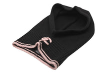 Load image into Gallery viewer, 新品同様 CHANEL シャネル ニットキャップ バラクラバ ココマーク カシミア シルク ブラック ピンク 中古 4b012351