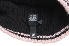 Load image into Gallery viewer, 新品同様 CHANEL シャネル ニットキャップ バラクラバ ココマーク カシミア シルク ブラック ピンク 中古 4b012351
