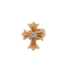Load image into Gallery viewer, CHROME HEARTS クロムハーツ CHクロス スタッドピアス パヴェ ダイア 22K 1.2ｇシルバー 美品 中古 4b012180