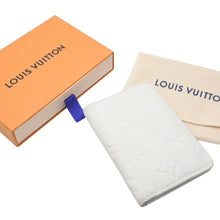 Load image into Gallery viewer, LOUIS VUITTON ルイヴィトン トリヨン モノグラム ポルトフォイユ ブラザ カードケース M83066 カーフスキン ホワイト 美品 中古 4b012349