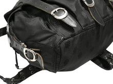 Load image into Gallery viewer, CHROME HEARTS クロムハーツ ナイロン ラージ フレアニー ガンスリンガー バックパック ブラック シルバー金具 美品 中古 4b012324