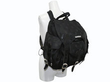Load image into Gallery viewer, CHROME HEARTS クロムハーツ ナイロン ラージ フレアニー ガンスリンガー バックパック ブラック シルバー金具 美品 中古 4b012324