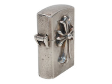Load image into Gallery viewer, CHROME HEARTS クロムハーツ スモールCHクロス ジッポライター 重量139.2g シルバー925 2000/sterling刻印 美品 中古 4b012501