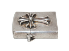 Load image into Gallery viewer, CHROME HEARTS クロムハーツ スモールCHクロス ジッポライター 重量139.2g シルバー925 2000/sterling刻印 美品 中古 4b012501