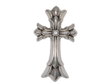 Load image into Gallery viewer, 極美品 CHROME HEARTS クロムハーツ ダブルCHクロス ラージ ペンダントトップ チャーム 重量約106.0g 2011/.925刻印 シルバー925 中古 4b012503