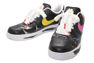 PEACEMINUSONE × Nike Air Force G-DRAGON NIKE ナイキ スニーカー パラノイズ ブラック マルチカラー レザー ゴム 30cm 中古 良品 4b011830