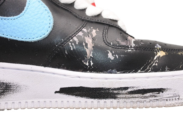 PEACEMINUSONE × Nike Air Force G-DRAGON NIKE ナイキ スニーカー パラノイズ ブラック マルチカラー レザー ゴム 30cm 中古 良品 4b011830