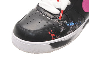 PEACEMINUSONE × Nike Air Force G-DRAGON NIKE ナイキ スニーカー パラノイズ ブラック マルチカラー レザー ゴム 30cm 中古 良品 4b011830