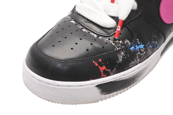 PEACEMINUSONE × Nike Air Force G-DRAGON NIKE ナイキ スニーカー パラノイズ ブラック マルチカラー レザー ゴム 30cm 中古 良品 4b011830