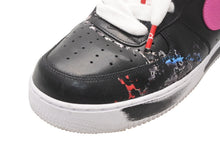 Load image into Gallery viewer, PEACEMINUSONE × Nike Air Force G-DRAGON NIKE ナイキ スニーカー パラノイズ ブラック マルチカラー レザー ゴム 30cm 中古 良品 4b011830