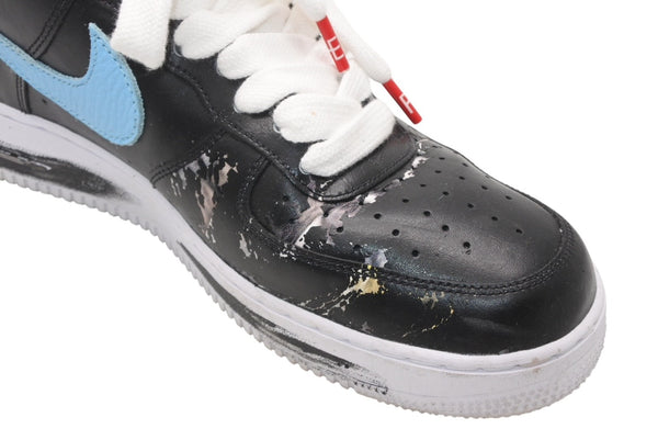PEACEMINUSONE × Nike Air Force G-DRAGON NIKE ナイキ スニーカー パラノイズ ブラック マルチカラー レザー ゴム 30cm 中古 良品 4b011830