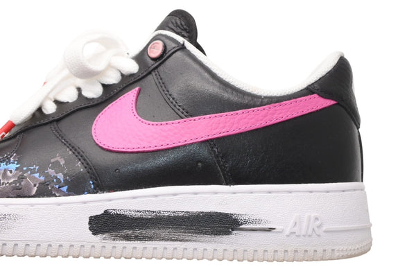 PEACEMINUSONE × Nike Air Force G-DRAGON NIKE ナイキ スニーカー パラノイズ ブラック マルチカラー レザー ゴム 30cm 中古 良品 4b011830