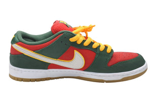 NIKE ナイキ スニーカー ナイキSB ダンク ロープロ プレミアム ファーグリーン ホワイト-ユニバーシティーゴールド 30cm 中古 美品 4b011836