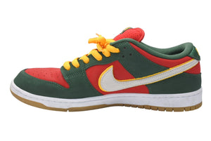 NIKE ナイキ スニーカー ナイキSB ダンク ロープロ プレミアム ファーグリーン ホワイト-ユニバーシティーゴールド 30cm 中古 美品 4b011836