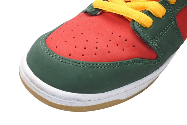 NIKE ナイキ スニーカー ナイキSB ダンク ロープロ プレミアム ファーグリーン ホワイト-ユニバーシティーゴールド 30cm 中古 美品 4b011836